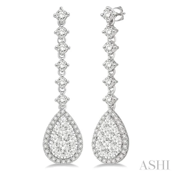 Seasonal Jewelry Deals – Elevate Your Style PEAR SHAPE HALO LOVEBRIGHT DIAMOND LONG EARRINGS Seasonal Jewelry Deals – Elevate Your Style PEAR SHAPE HALO LOVEBRIGHT DIAMOND LONG EARRINGS