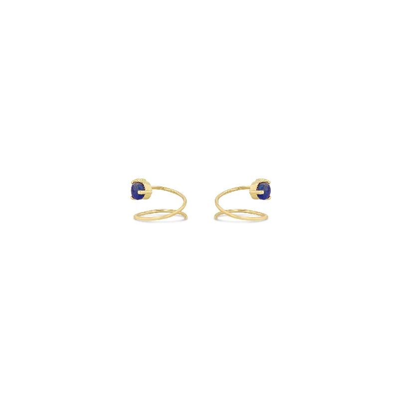 Flash Sale On Stunning Jewelry – Don't Miss Out Petite Lapis Curl Earrings