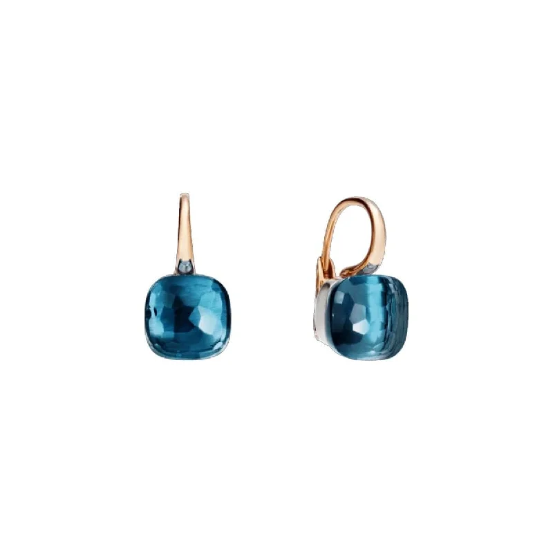 Affordable Gold-Plated Jewelry For Modern Fashion London Blue Topaz Nudo Classic Earrings Affordable Gold-Plated Jewelry For Modern Fashion London Blue Topaz Nudo Classic Earrings