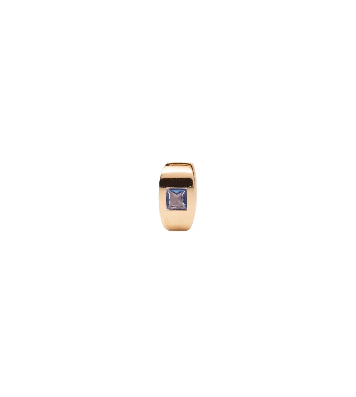 Sparkle More For Less – Jewelry Sale Happening Now Princess Cut London Blue Topaz - Love : Gemstone Huggie Earring