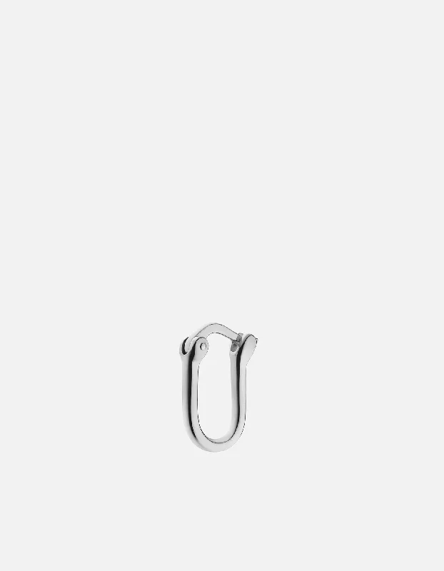 Ronan Huggie Earring, Sterling Silver