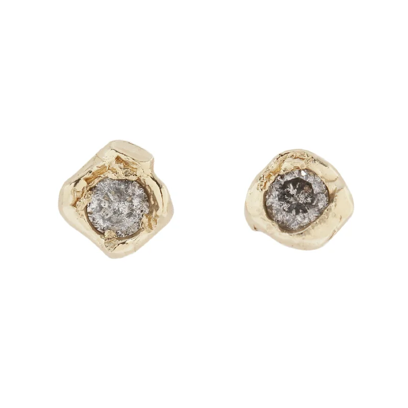 Limited-Stock Jewelry Sale – Once It's Gone, It's Gone Salt & Pepper Organic Diamond Studs Limited-Stock Jewelry Sale – Once It's Gone, It's Gone Salt & Pepper Organic Diamond Studs