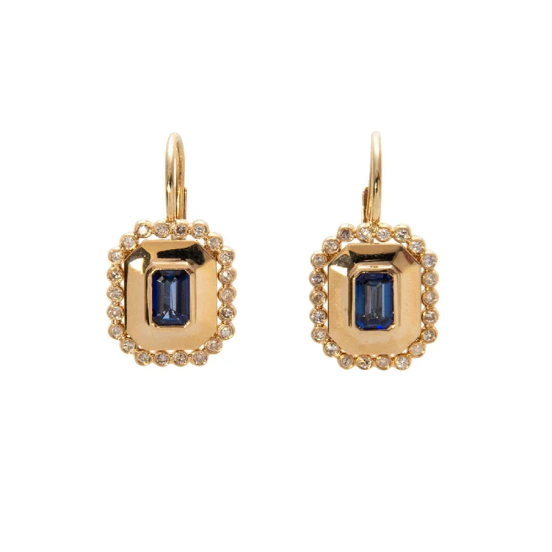Get Ready To Sparkle – Special Jewelry Discounts Sapphire & Diamond 14K Yellow Gold Earrings Get Ready To Sparkle – Special Jewelry Discounts Sapphire & Diamond 14K Yellow Gold Earrings