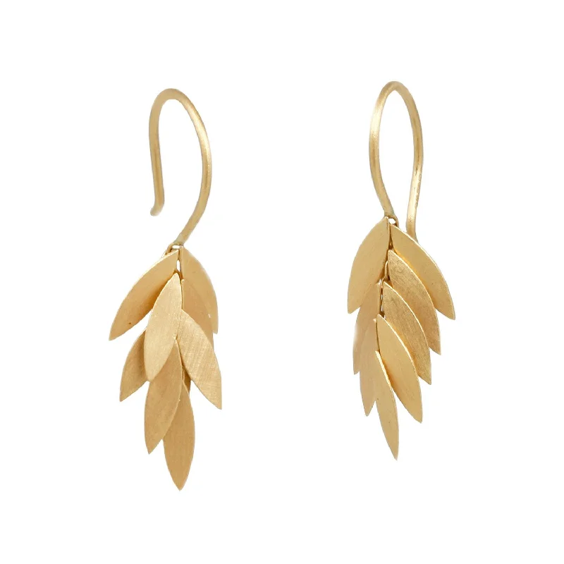 Premium Jewelry At Special Low Prices For A Limited Time Small Golden Leaf Earrings