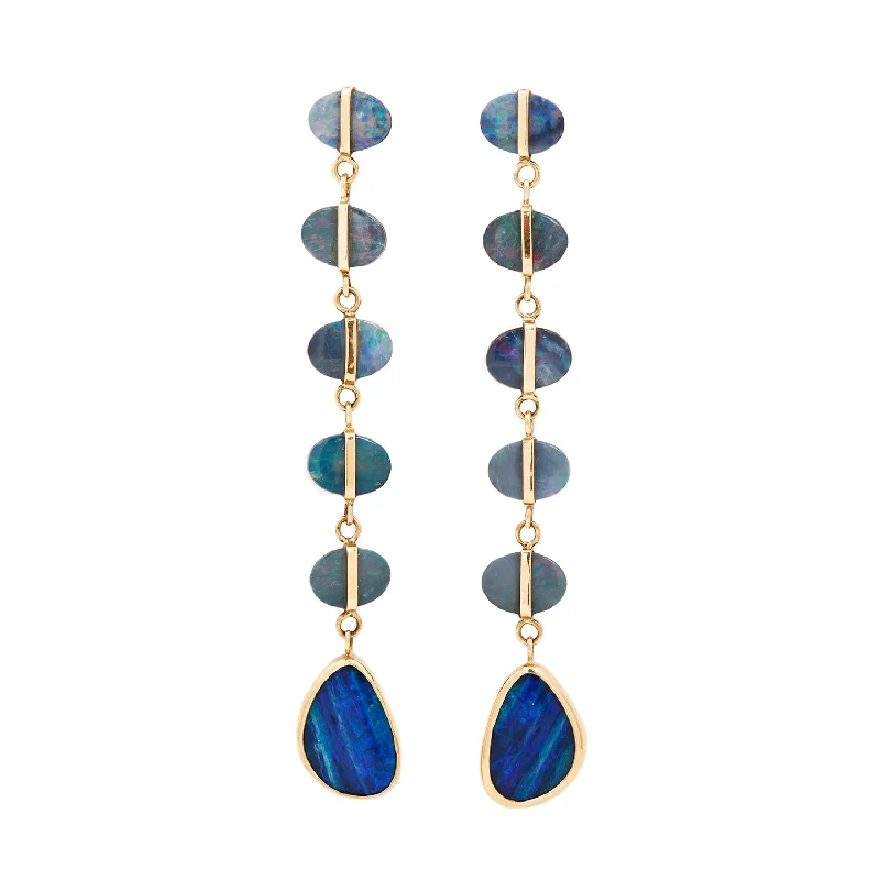 Elegant Jewelry, Exclusive Prices – Shop Now Six Opal Drop Earring