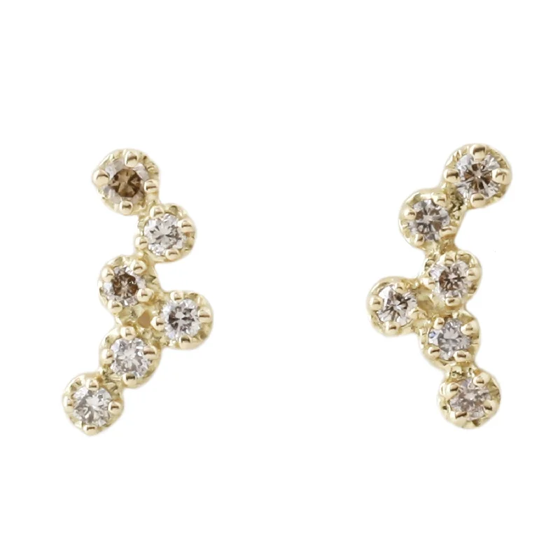 Exclusive Jewelry Discounts – Shop Now For Savings Hydra Brown Diamond Studs