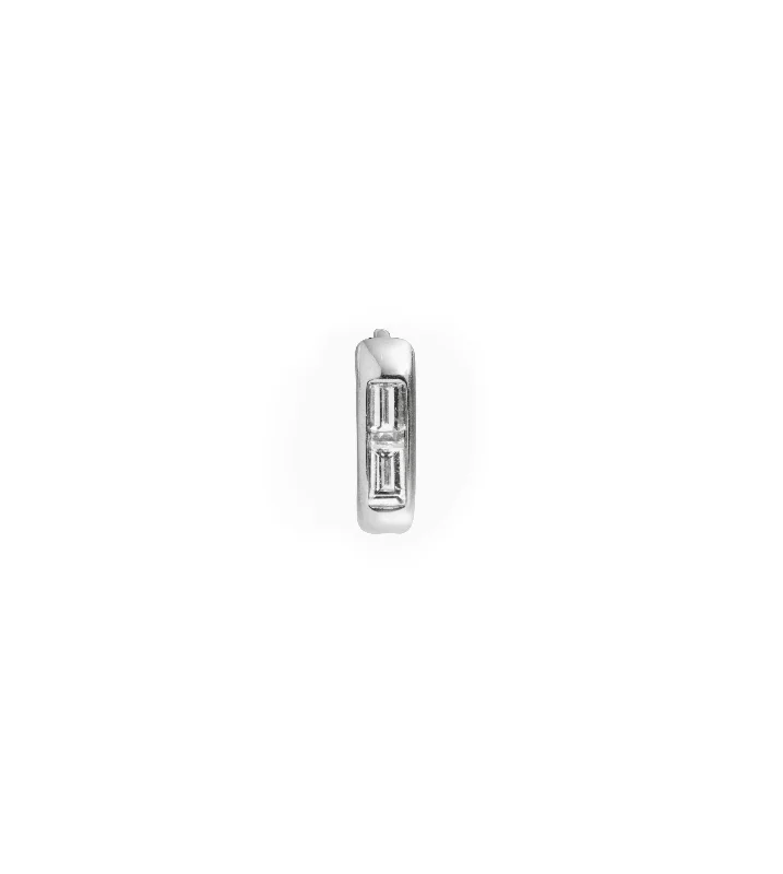 Jewelry Deals That Sparkle – Shop Today Petite Baguette Ear Fob Diamond White Gold