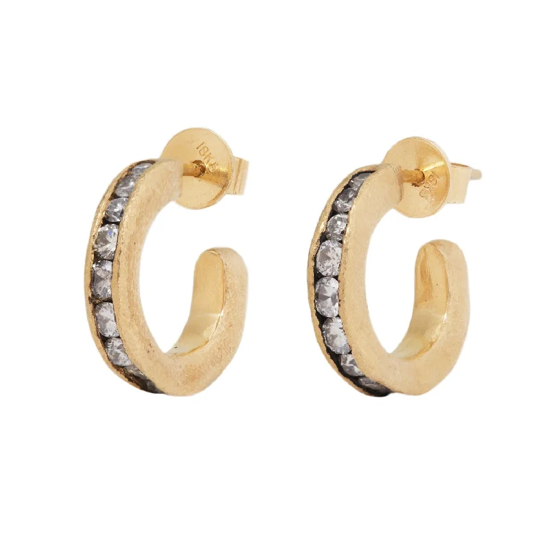 Get Ready To Sparkle – Special Jewelry Discounts Small Diamond Fissure Hoops