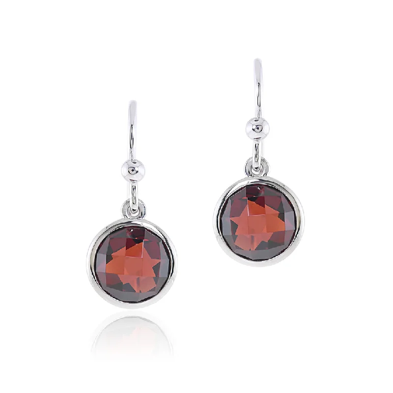 Big Discounts On Elegant Jewelry Collections Marais Earrings in Garnets