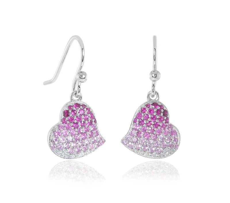 Exclusive Jewelry Sale Event – Shop Now Pink Ombre Ruby & Sapphire Heart Drop Earrings Exclusive Jewelry Sale Event – Shop Now Pink Ombre Ruby & Sapphire Heart Drop Earrings