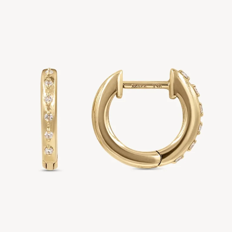 Final Call For Exquisite Jewelry At Reduced Rates Diamond Starburst Mini Hoops