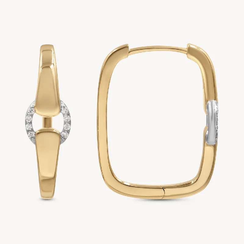 Timeless Beauty, Unbeatable Deals – Jewelry Sale On Two-Toned Diamond Buckle Earrings Timeless Beauty, Unbeatable Deals – Jewelry Sale On Two-Toned Diamond Buckle Earrings