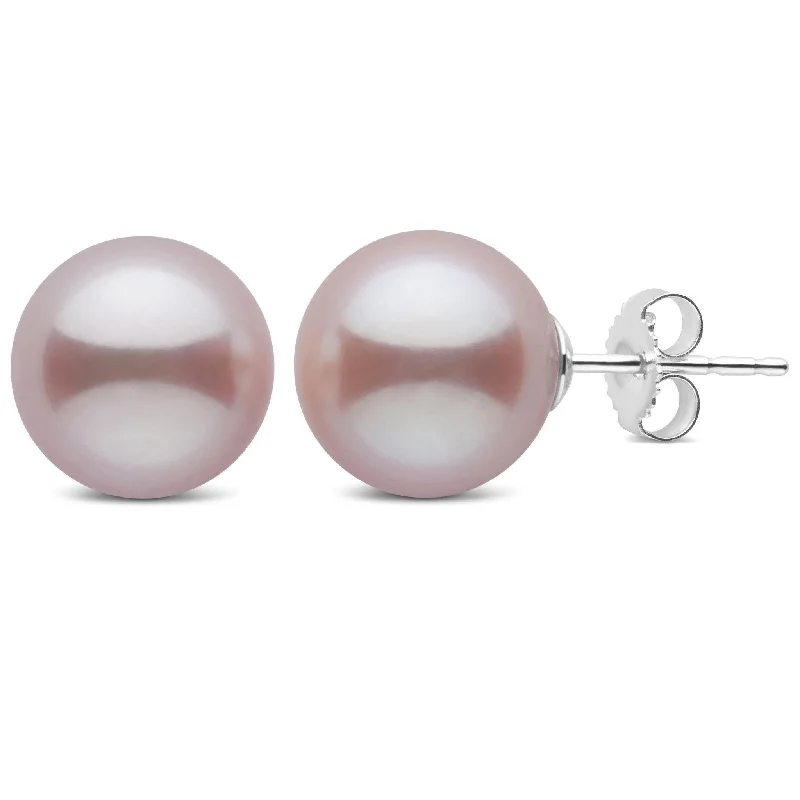 The Biggest Jewelry Sale Of The Year Is Here 10.0-11.0 mm AAA Lavender Freshwater Pearl Stud Earrings