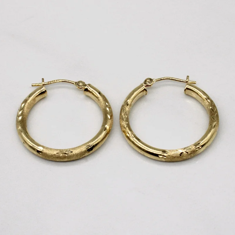 Shop Handcrafted Jewelry At Special Promotional Rates 10k Yellow Gold Hoop Earrings