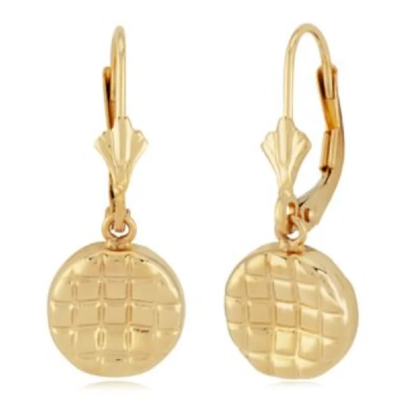 Buy More, Save More On Stunning Jewelry Pieces 14k Faceted Disc Drop Earrings