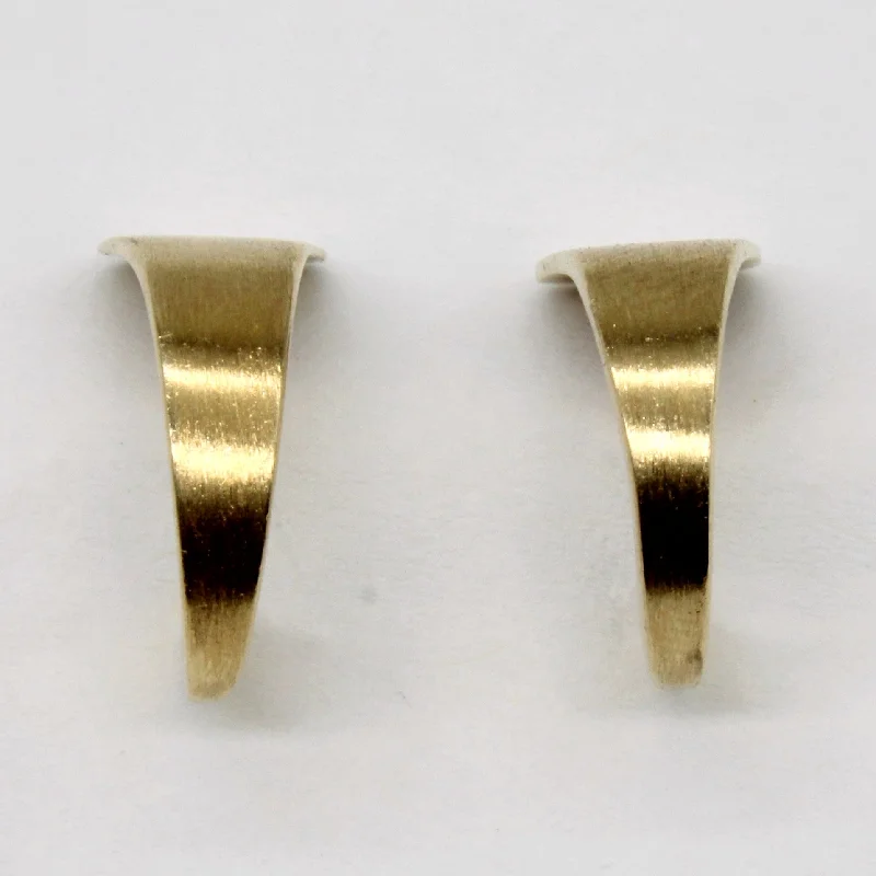 Affordable Gold-Plated Jewelry For Modern Fashion 14k Yellow Gold Earrings