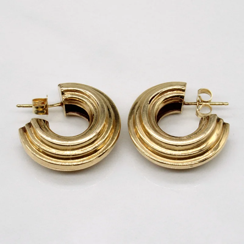 Jewelry Clearance Event – Stock Up Before It's Over 14k Yellow Gold Hoop Earrings