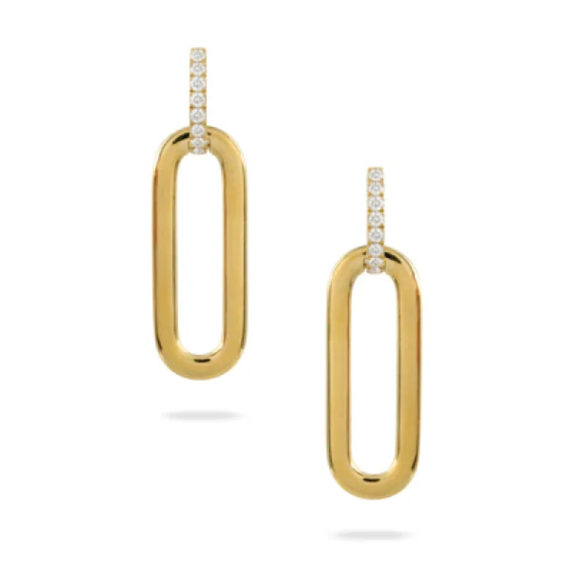 Sparkle More For Less – Jewelry Sale Happening Now 18k Gold Oval Drop Earrings