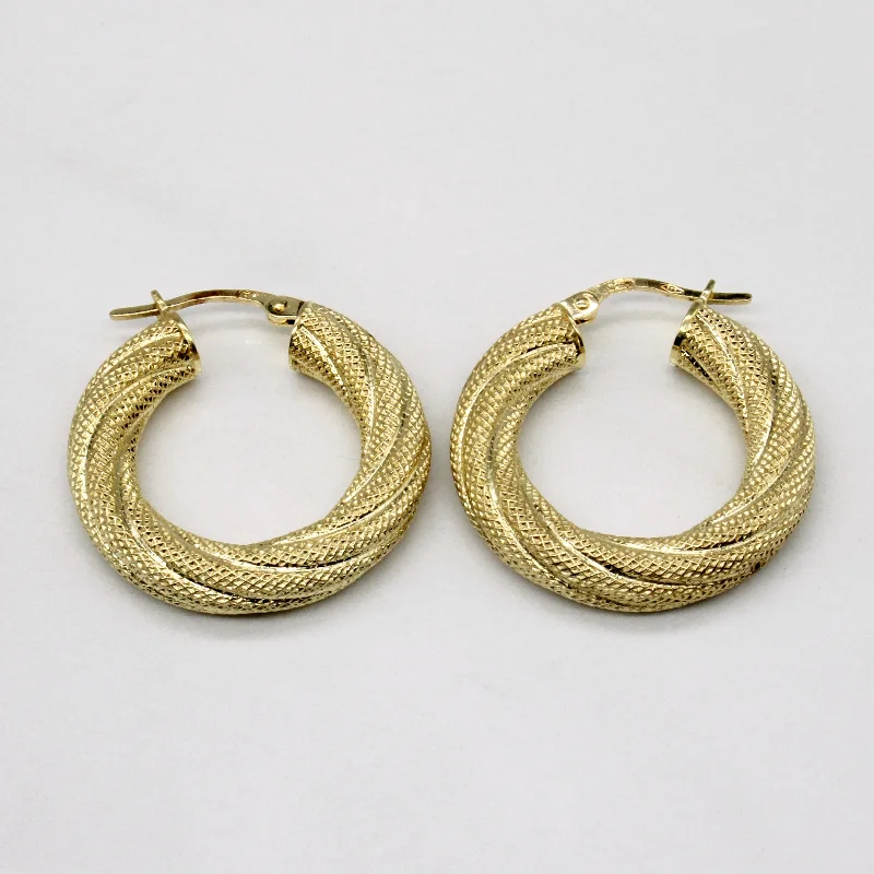 Best Jewelry Sale Prices – Limited-Time Offer 18k Yellow Gold Hoop Earrings