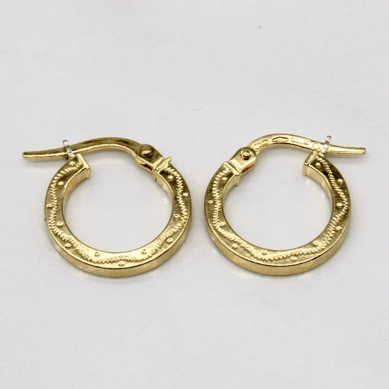 Big Discounts On Elegant Jewelry Collections 18k Yellow Gold Hoop Earrings