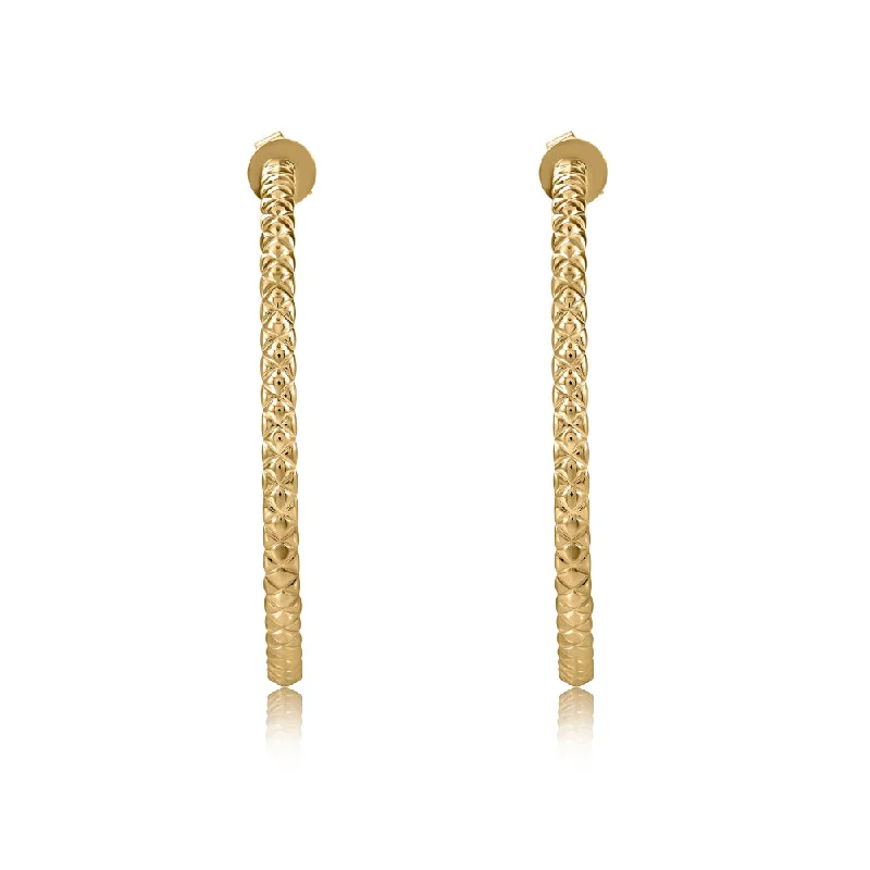 Trending Jewelry Styles Now At Limited-Time Discounts A. Jaffe 14k Large Quilted Hoop Earrings Trending Jewelry Styles Now At Limited-Time Discounts A. Jaffe 14k Large Quilted Hoop Earrings