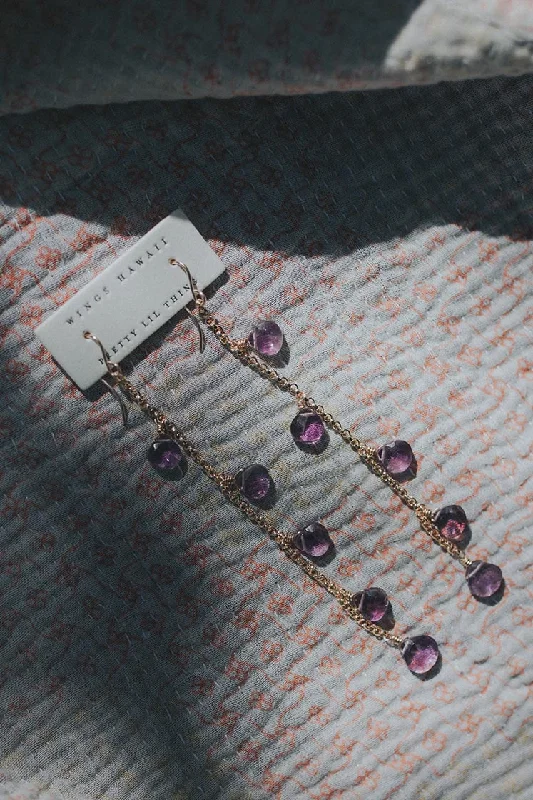 Luxury Meets Affordability – Jewelry Sale Now Live Waterfall Earrings - Amethyst