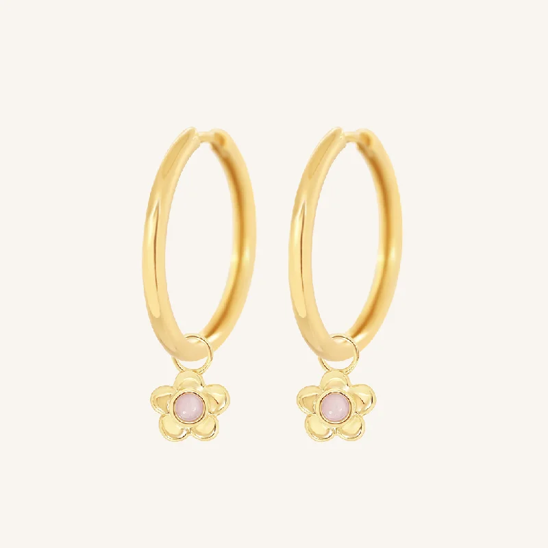 Best-Selling Jewelry Now Available At Special Deals Blossom Charm Hoops