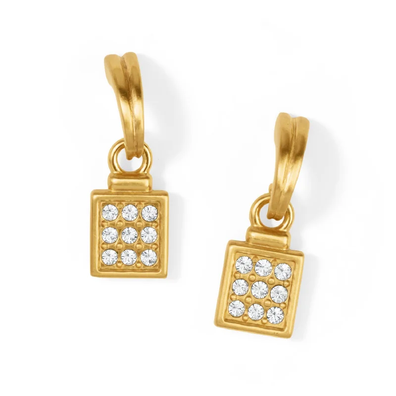 Fashion-Forward Geometric Jewelry For Contemporary Style Brighton Meridian Zenith Mini Post Drop Earrings - Goldtone
