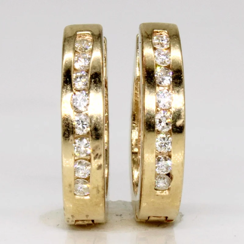 Flash Sale On Stunning Jewelry – Don't Miss Out Channel Set Diamond Huggie Earrings | 0.24ctw | Flash Sale On Stunning Jewelry – Don't Miss Out Channel Set Diamond Huggie Earrings | 0.24ctw |