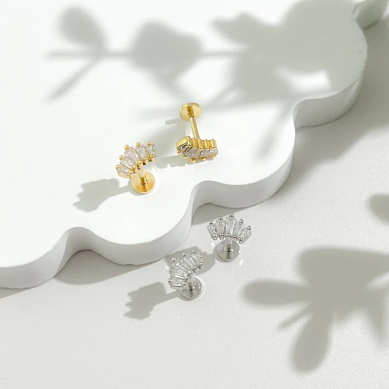Flash Sale On Exquisite Jewelry – Don't Miss Out Crown Threadless Flat Back Stud