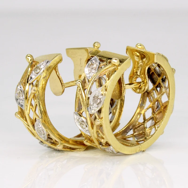 Discounted Jewelry For A Glamorous Look Diamond Hoop Earrings | 0.08ctw |