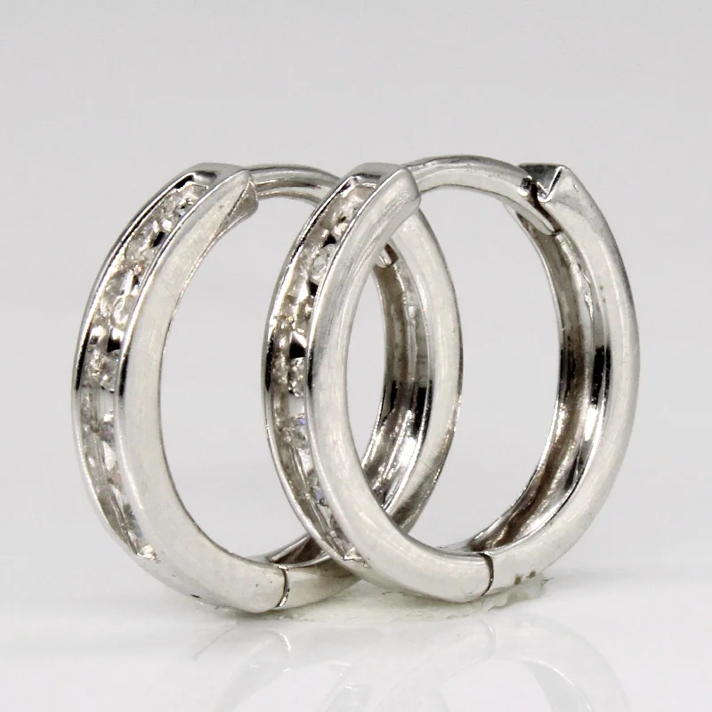 Premium Diamond Jewelry For Unforgettable Moments Diamond Hoop Earrings | 0.14ctw | Premium Diamond Jewelry For Unforgettable Moments Diamond Hoop Earrings | 0.14ctw |