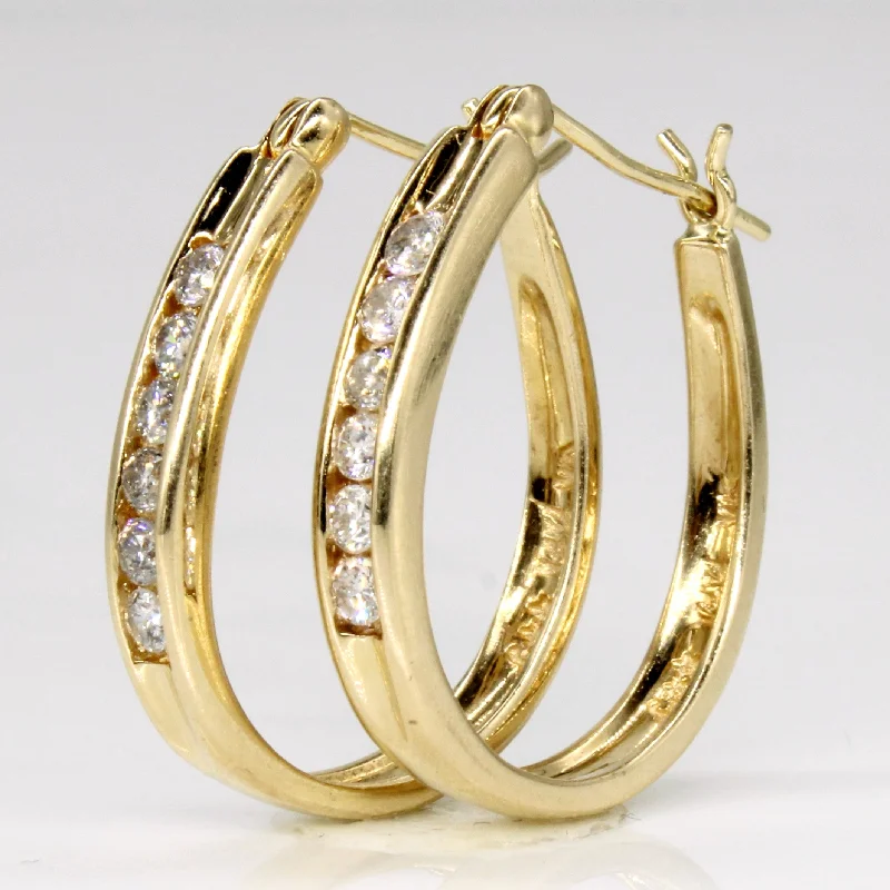 Special Offers On Handcrafted And Designer Jewelry Diamond Hoop Earrings | 0.36ctw | Special Offers On Handcrafted And Designer Jewelry Diamond Hoop Earrings | 0.36ctw |