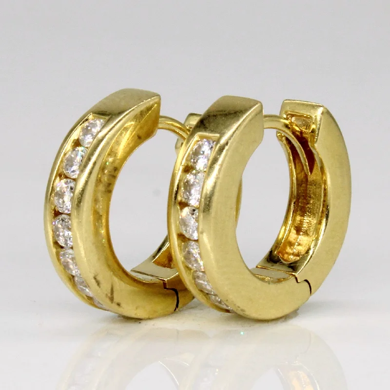 Limited-Time Offer On Elegant Jewelry Pieces Diamond Huggie Earrings | 0.42ctw |