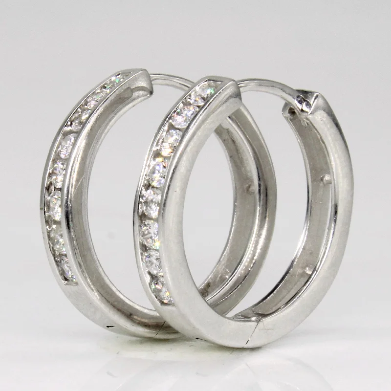 Trending Jewelry Now At Unbeatable Prices Diamond Hoop Earrings | 0.50ctw |