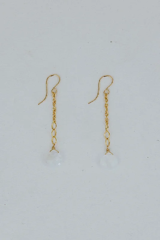 Seasonal Jewelry Sale – Upgrade Your Collection Fancy Drop Chain Earrings - Moonstone Seasonal Jewelry Sale – Upgrade Your Collection Fancy Drop Chain Earrings - Moonstone