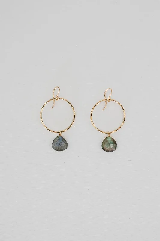 Upgrade Your Jewelry Collection For Less Full Circle Earrings - Labradorite