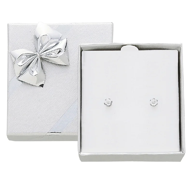 Handcrafted Jewelry Sale – Unique Designs At Low Prices Gift Boxed Hypoallergenic 3mm Diamond Studs