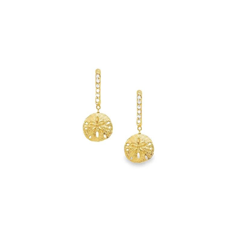 Premium Jewelry At Special Low Prices For A Limited Time Gold Sand Dollar Hoop Earrings Premium Jewelry At Special Low Prices For A Limited Time Gold Sand Dollar Hoop Earrings
