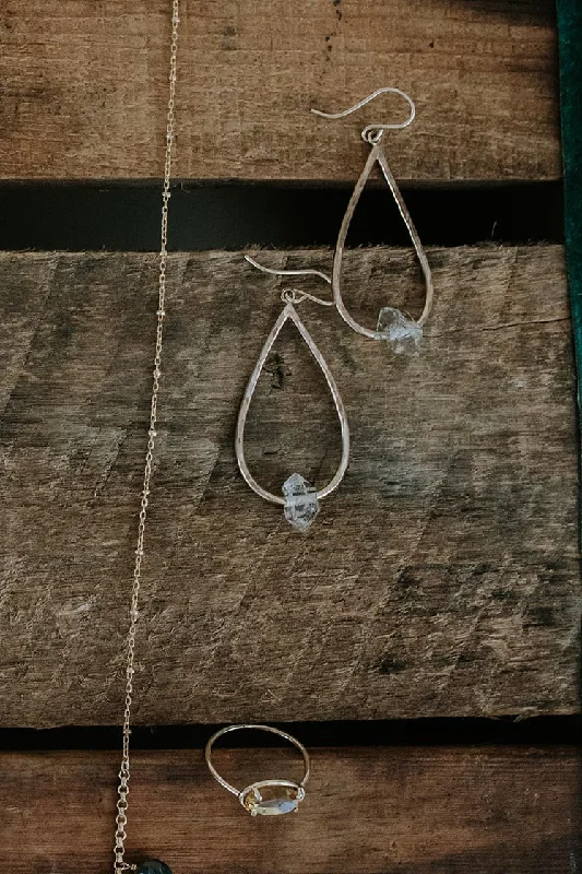 Exclusive Jewelry Markdowns – Limited-Time Offer Herkimer Teardrop Earrings