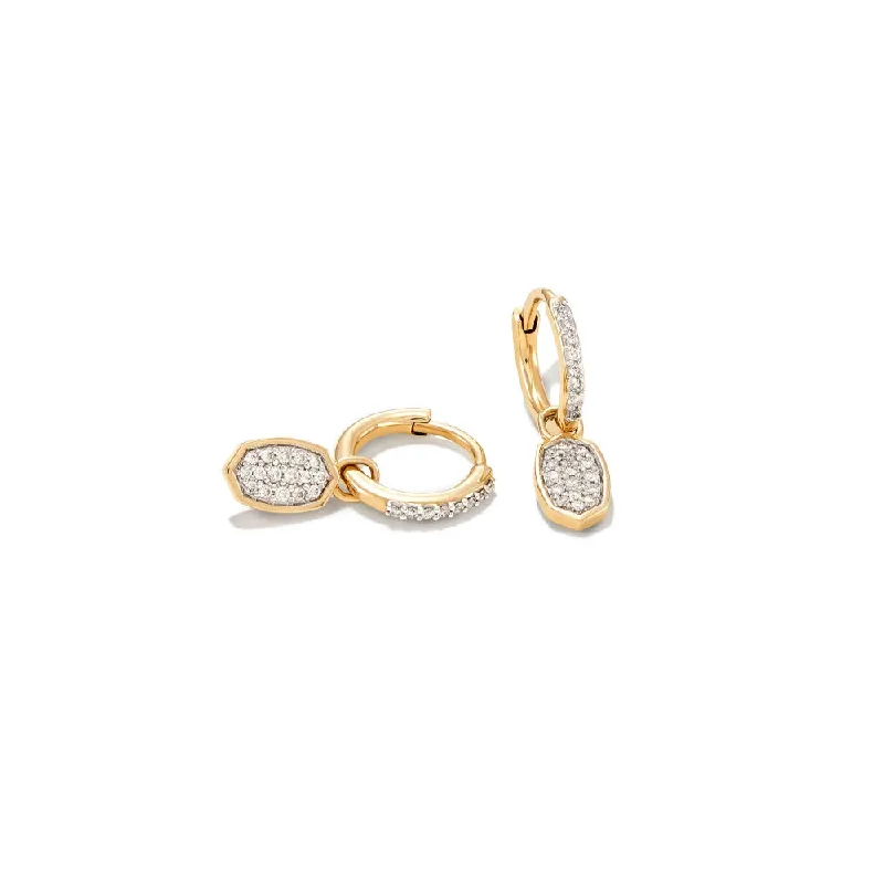 Bestselling Jewelry At Special Promotional Rates Kendra Scott Marisa 14k Gold Huggie Earrings in White Diamond Bestselling Jewelry At Special Promotional Rates Kendra Scott Marisa 14k Gold Huggie Earrings in White Diamond