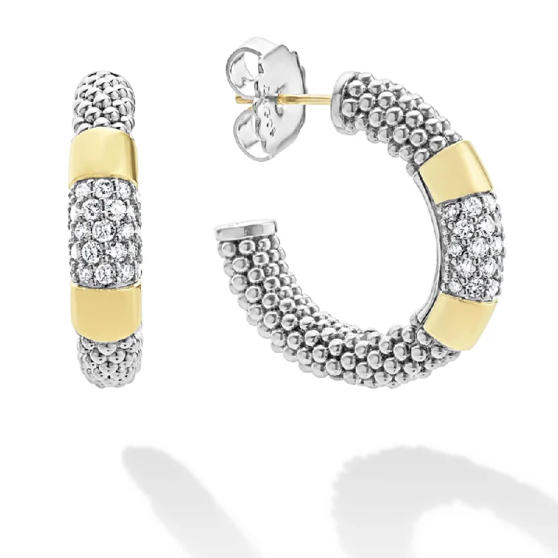 Personalized Engraved Jewelry For Meaningful Gifts Lagos Gold Station Diamond Hoop Earrings