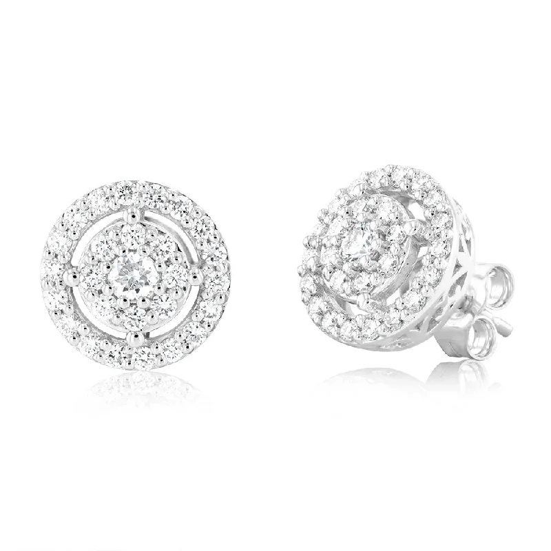 Exclusive Jewelry Sale – Sparkle For Less Luminesce Lab Grown 3/4 Carat Diamond Stud Earrings in Sterling Silver Exclusive Jewelry Sale – Sparkle For Less Luminesce Lab Grown 3/4 Carat Diamond Stud Earrings in Sterling Silver