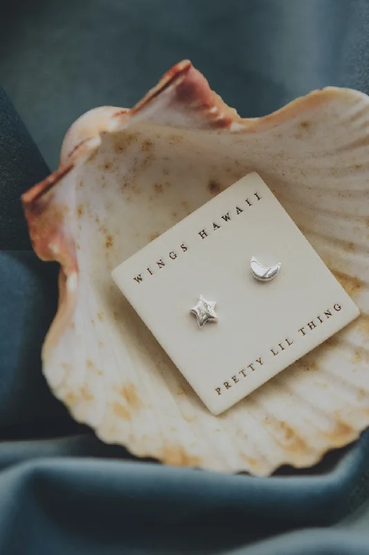 Exclusive Online Jewelry Sale – Don't Wait Moon + Star Studs