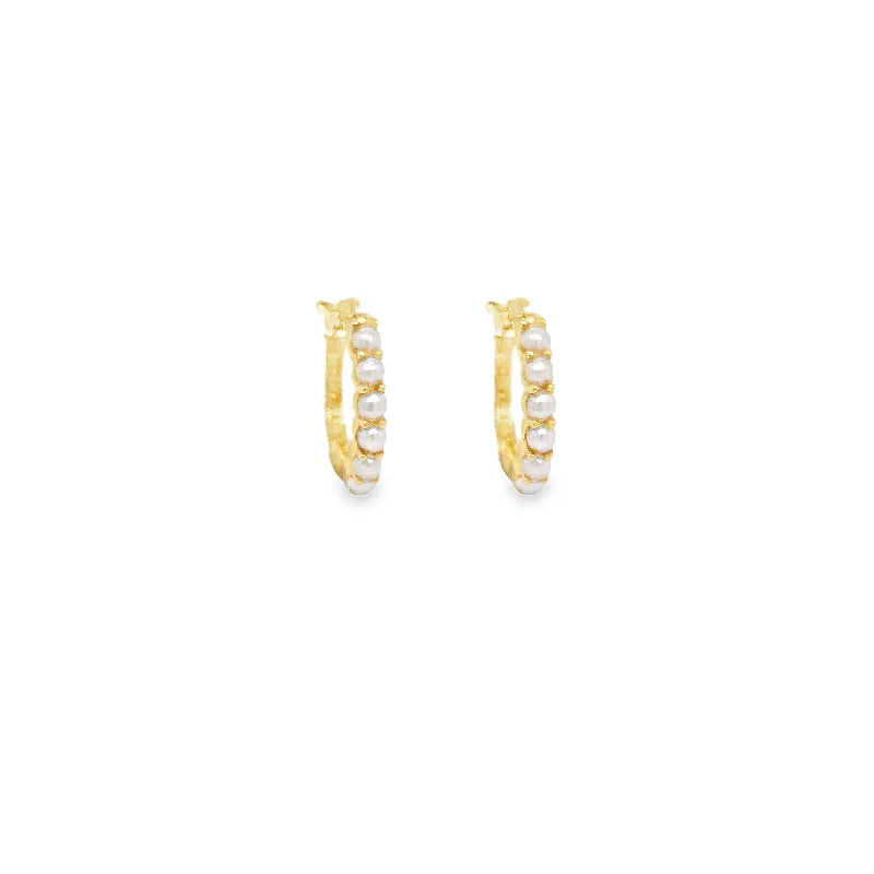 Don't Miss These Dazzling Jewelry Discounts Oahu Pearl Hoop Earrings Gold