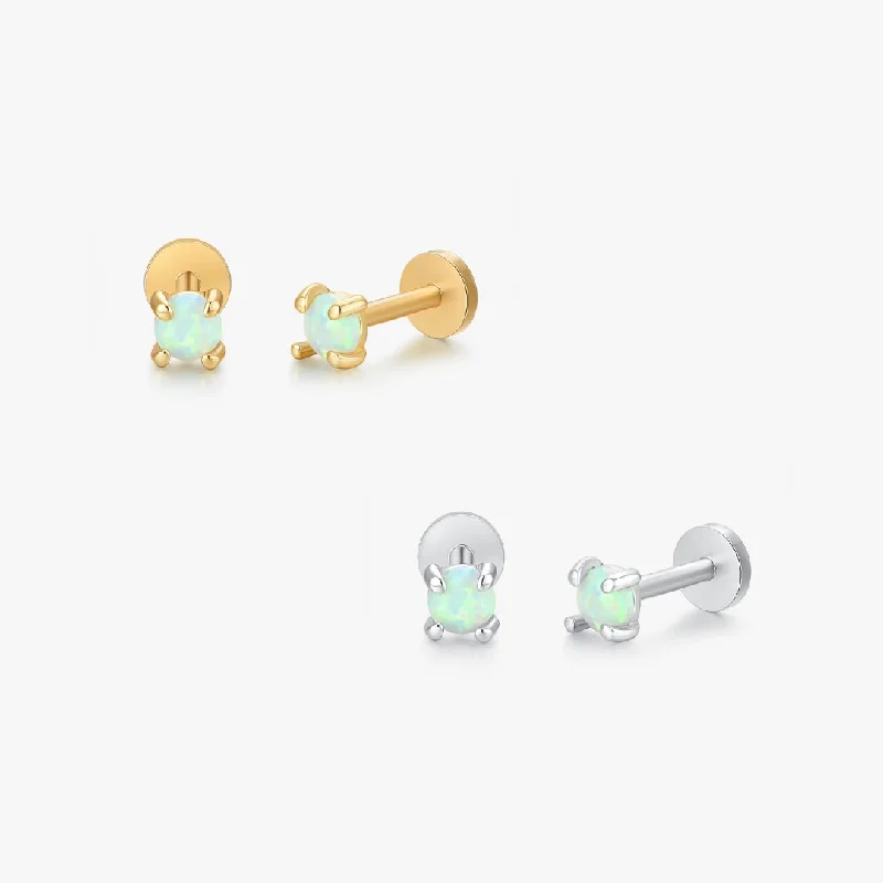 Adjustable Charm Bracelets For A Perfect Fit Opal Threadless Flat Back Stud