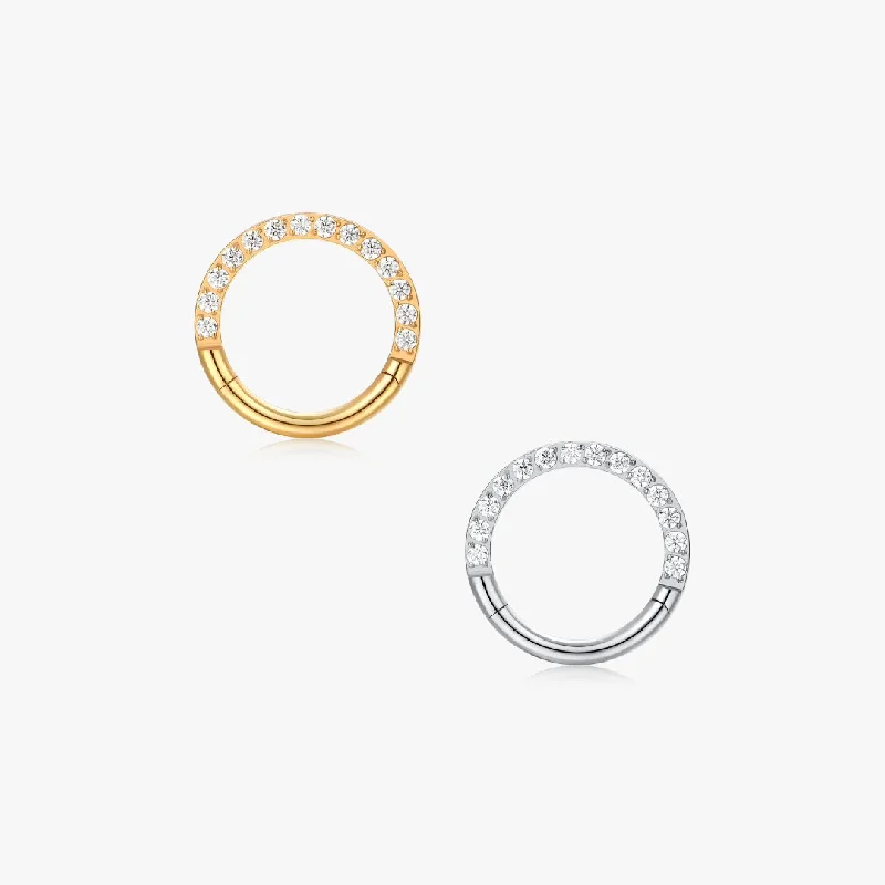Breathtaking Jewelry At Limited-Time Savings Pave Clicker Hoop