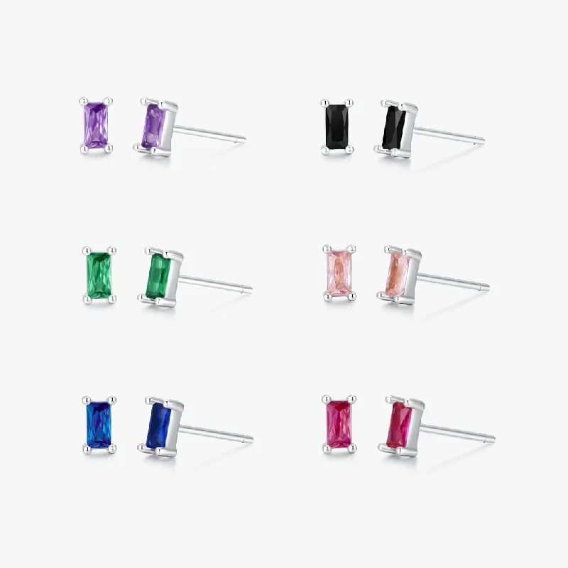 Elegant Jewelry At Unbeatable Offers – Shop Before It's Gone Rectangle Studs in Silver Elegant Jewelry At Unbeatable Offers – Shop Before It's Gone Rectangle Studs in Silver