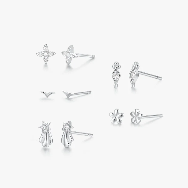 Timeless Jewelry Styles At Wallet-Friendly Prices Silver Micro Studs Bundle