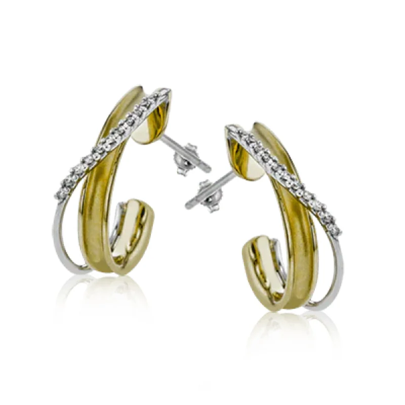 Huge Savings On Premium Jewelry Styles Simon G. 18k Clio Earrings with Diamonds